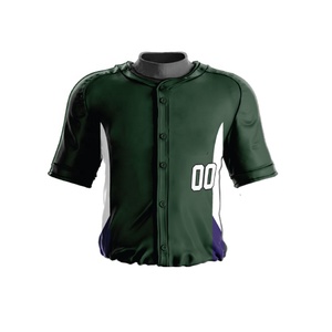 Uniforme de baseball d'été personnalisé de haute qualité, unisexe, adultes, nouveau design, taille plus, ensemble respirant, séchage rapide, 100% polyester, vente en gros - Product Image 2