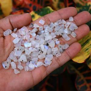 Moonstone <b>Necklace</b> Pendant Rough Stone <b>Rose</b> <b>Quartz</b> Raw Sapphire Gemstone Hair Remover Crystal Natural Gemstone Jewelry Small Lot - Product Image 4