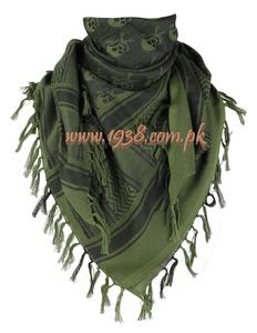 Bufanda táctica del desierto Shemagh Keffiyeh de algodón cuadrado de lujo con patrón de calavera pañuelo árabe impreso para hombres y mujeres - Product Image 1