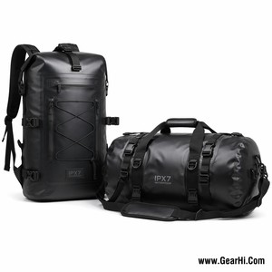 Sac à dos étanche submersible IPX7 en nylon 1000D, sac de transport marin robuste, sac de transport amphibie - Product Image 1