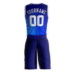 Nuevo diseño de logotipo personalizado Conjuntos de uniformes de baloncesto Impresión digital Antibacteriano Secado rápido 100% Poliéster Tamaño de color personalizable - Product Image 3