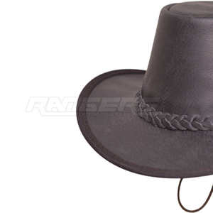Chapeaux de cowboy en cuir marron, style vintage, chapeaux de ranch, résistants aux intempéries, taille personnalisée, chapeaux de cowboy occidentaux traditionnels - Product Image 3