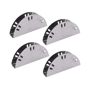 Support de papier de soie en acier inoxydable de bonne qualité 4 pièces d'artisanat brillant poli Logo personnalisé accepté - Product Image 1