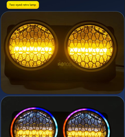 Projecteur de fond matriciel rétro 4 yeux COB avec effet de poursuite RVB pour éclairage de scène en club, DJ, concert, événement, spectacle