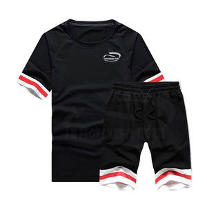 Ropa informal de alta calidad para hombre, conjunto de camisetas de verano de talla grande para uso en exteriores, conjunto de camisetas de verano para hombre - Product Image 1