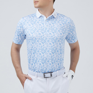 Polos de golf de manga corta Premium, camiseta de Jersey de algodón 100%, impresión por sublimación de logotipo personalizado de alta calidad de secado rápido - Product Image 6