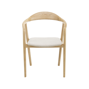 เก้าอี้ทานอาหารสไตล์มิดเซ็นจูรี่ ไม้เนื้อแข็ง สีธรรมชาติ เฟอร์นิเจอร์บ้าน เก้าอี้ทานอาหาร ดีไซน์ทันสมัย - Product Image 3