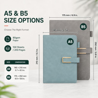 Cadeaux d'entreprise, carnet promotionnel A5, carnets de haute qualité, cuir PU personnalisé, impression de logo personnalisée, gaufrage