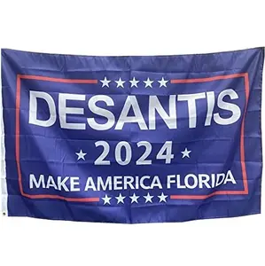 Custom 3x5 USA 2024 campagna elettorale Take America Back Ron Desantis bandiera del voto presidenziale degli stati uniti con stampa fronte-retro dello schermo