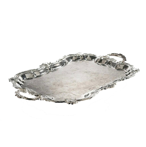 Bandeja de Latón con Diseños Elegantes para Servir Té, Estilo Moderno, Forma Personalizada, Recubrimiento en Polvo, Duradera - Product Image 3