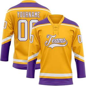 Camiseta de hockey sobre hielo de manga larga de secado rápido al mejor precio, logotipo de impresión por sublimación, ropa de hockey sobre hielo para equipos deportivos - Product Image 4