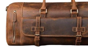 กระเป๋าหนังผู้ชายสำหรับใช้ในยิมพร้อม OEM กระเป๋าดัฟเฟิลสำหรับเดินทางข้ามคืน - Product Image 2