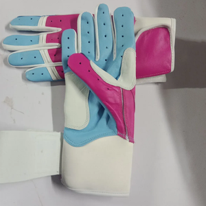 Guantes de Bateo de Cuero Personalizados Unisex Profesionales para Entrenamiento de Softbol y Béisbol de Alta Calidad Antideslizantes Transpirables Ecológicos - Product Image 6