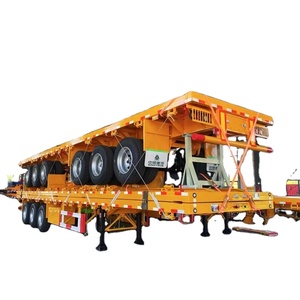 Semirremolque de Plataforma Plana Usado de 3 Ejes y 40 Pies, Capacidad de Carga de 60 Toneladas para Transporte de Contenedores - Product Image 6