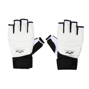 Taekwondo demi doigt gants de boxe enfants adultes MMA gants pour hommes femmes jouant des sacs de sable Combat Taekwondo gants de protection - Product Image 5