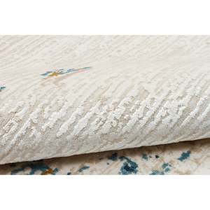 Tapis moderne multicolore Netline PR015 Perre, 60% viscose, 40% acrylique, pour chambre à coucher, bureau et chambre d'enfant, tapis Home Depot - Product Image 3