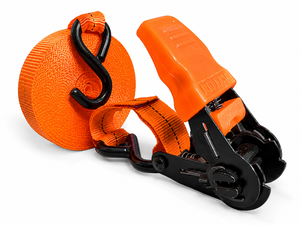 25mm Ratchet Tie Down Strap 800kg <b>S</b> <b>Hooks</b> High Tenacity Polyester Webbing CE Certified for Light Duty Cargo Equipment Transport - Product Image 4