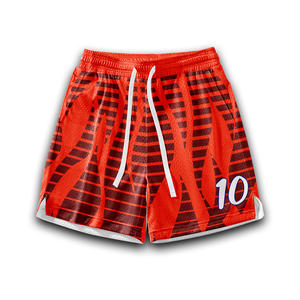 OEM ชุดเสื้อบาสเก็ตบอลตาข่ายโพลีเอสเตอร์แห้งเร็วคอวีสำหรับผู้ชายปรับแต่ง XS-XXL ระบายอากาศได้ - Product Image 5