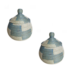 Paniers de rangement en bambou écologiques de haute qualité avec couvercles MP Decor Prix de gros Solution d'organisation de la maison - Product Image 1