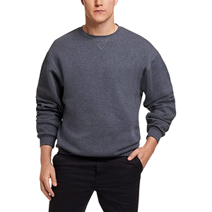 Factory Price Blank Crewneck Sweatshirt <b>Black</b> Cotton Unisex Pullover <b>Long</b> <b>Sleeve</b> Casual <b>Top</b> for OEM Orders - Product Image 1