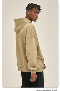 Vente en gros de sweats à capuche de haute qualité vierges à la mode pour hommes unisexe 400G poids lourd 100% coton français éponge Streetwear sweats à capuche athlétiques - Product Image 2