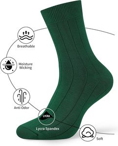 Chaussettes d'équipage confortables de haute qualité pour la maison des jeunes lieux de travail formels entraînement de gymnastique Football Yoga-saison d'hiver personnalisable solide - Product Image 3