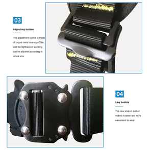 Ce chứng nhận tùy chỉnh an toàn chuyên nghiệp khai thác đầy đủ cơ thể Đôi Dây Buộc làm việc cứu hộ mùa thu bảo vệ bắt giữ dây đeo Polyester - Product Image 4