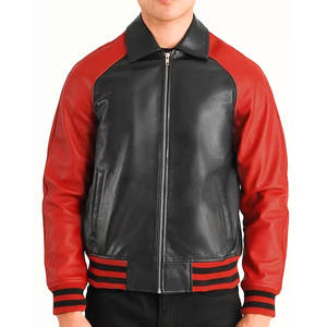 Veste à Offre Spéciale en cuir sur mesure Veste Lettermen avec logo personnalisé Veste Lettermen en cuir d'hiver pour hommes - Product Image 1