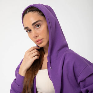 Le Pakistan a fabriqué des sweats à capuche confortables à fermeture éclair pour femmes Design unique sweats à capuche à fermeture éclair pour femmes - Product Image 6