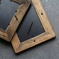 Bingkai Foto Gantung Dinding Kayu Pinus Alami Doremi Vintage Buatan Tangan Ramah Lingkungan Tahan Lama dengan Logo yang Dapat Disesuaikan