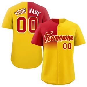 Vente en Gros de Maillot de Baseball à Rayures Bon Marché Personnalisé Respirant Design Grande Taille avec Techniques Imprimées Maillot de Baseball - Product Image 1