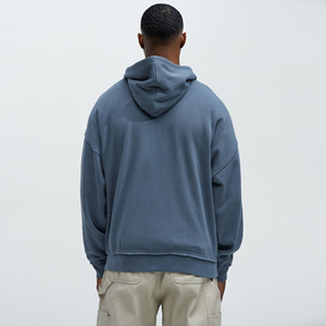 Suministro a granel de Sudadera con capucha de lavado ácido desgastado con diamantes de imitación Vintage de gran tamaño para hombre Sudadera con cremallera Streetwear estilo chaqueta con capucha - Product Image 5