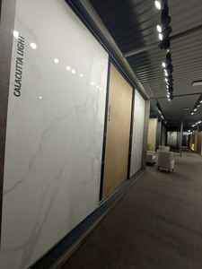 ขนาดใหญ่1600X3200 Mm ขัดกระเบื้องหินอ่อนสีขาว - Product Image 4