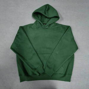 Survêtement d'hiver personnalisé pour homme, coupe classique, 400 g/m², 100 % coton, lourd, uni, avec option d'impression - Product Image 4