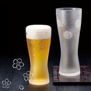 Verrerie de haute qualité fabriquée au Japon, idéale pour les cadeaux et les collections, ensembles de paires de verres à bière Sakura de qualité supérieure - Product Image 3
