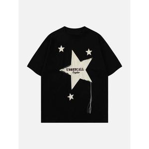 Camiseta de Venta caliente Precio razonable Camiseta de algodón negro de manga larga Camiseta de media manga Alta cómoda Camisetas de calidad de larga duración - Product Image 4