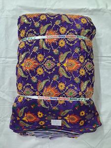 Tela Ecológica Transpirable Bordada con Hojas y Flores de Crepé Puro de Primera Calidad, Estampado Posicional, Textil Natural de Diseñador - Product Image 3