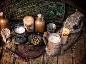 แก้วมัคแบบมีเขาควายเทียมโบราณคุณภาพระดับพรีเมียมทำด้วยมือทนทานกำหนดขนาดเองได้รูปสัตว์แกะสลักสไตล์ศาสนา R M - Product Image 5