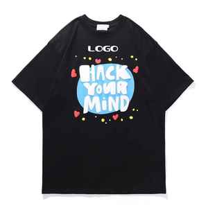 Camiseta Extra Grande con Estampado 3D Personalizado al por Mayor, Camiseta con Estampado de Letras en Relieve con Serigrafía de Espuma para Hombre - Product Image 6