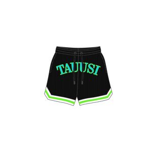 Pantalones cortos deportivos de estilo callejero de diseño personalizado para hombre, ropa de entrenamiento atlético de malla con cintura elástica ecológica, bolsillos para baloncesto - Product Image 3