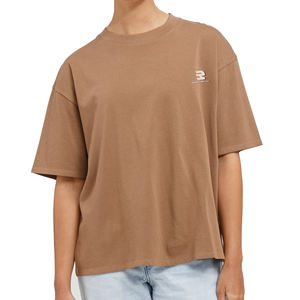 T-shirts amples à épaules tombantes pour femmes, style streetwear, t-shirts amples décontractés en coton 100%, t-shirt ample pour filles - Product Image 1