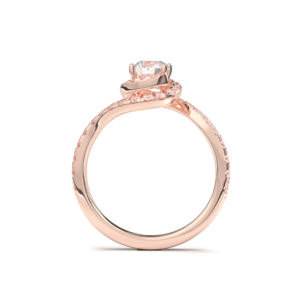 Luxurious 3.90 Carat E-F/VVS-VS <b>Moissanite</b> Round Cut Engagement <b>Ring</b> for Women in Silver - Product Image 6