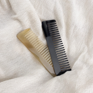 หวีซี่ห่างสำหรับหวีผมหนาด้านยาวหวีฮอร์นธรรมชาติ - Product Image 4