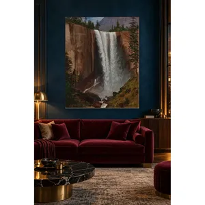 Impression sur toile Fida Bierstadt Vernal Falls - Product Image 2