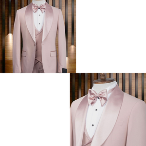 Traje de Esmoquin Premium para Hombre, 80% Lana, Diseño Elegante y Ajustado para Bodas, Fiestas Formales y Eventos Nocturnos, Cierre de un Solo Botón - Product Image 5