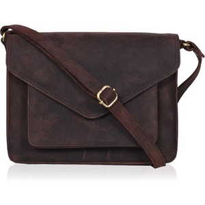 Sac à main bandoulière en cuir de vachette grainé pour femme, bandoulière réglable, élégant sac à main - Product Image 3