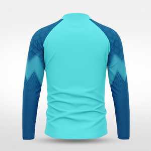 เสื้อพูลโอเวอร์ผู้ชายแบบมีซิป ¼ ด้านหน้า น้ำหนักเบา สำหรับวิ่ง ออกกำลังกาย ใส่ลำลอง เล่นกีฬา เนื้อผ้านุ่ม ยืดหยุ่น กระชับพอดีตัว - Product Image 6