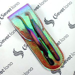 Custom Logo Bulk Private Label Precision Anti-Static Lash <b>Extensions</b> Tweezers Set Gold Finish Stainless Steel Box Curved - Product Image 5