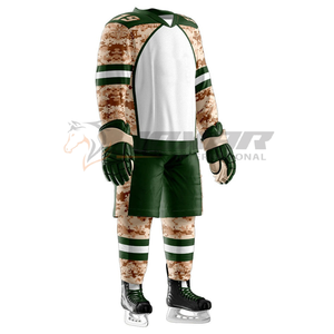 Ensemble complet d'uniformes de hockey sur glace 2025 avec maillot et pantalon Pro Fit prêt pour les impressions de noms et de numéros personnalisées à bas prix - Product Image 6
