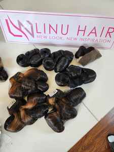 100% Cabello humano alineado con cutícula Virgen sin procesar, extensiones de cabello humano vietnamita Paquetes de cabello - Product Image 4